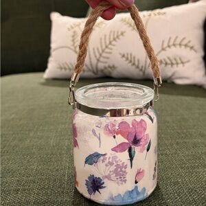 Handcrafted Floral Candle Holder Lantern
